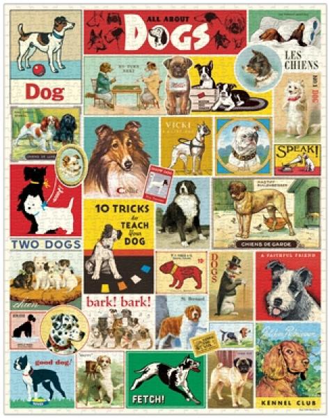 "Dogs - Hunde" Cavallini Vintage Puzzle, 1000 Teile